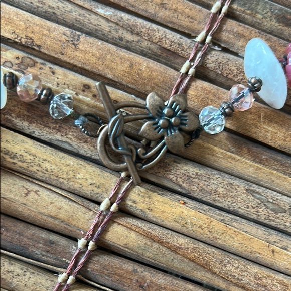 Artisan Pink Heart Necklace – Hand-Blown Glass Pendant - Picture 5 of 9